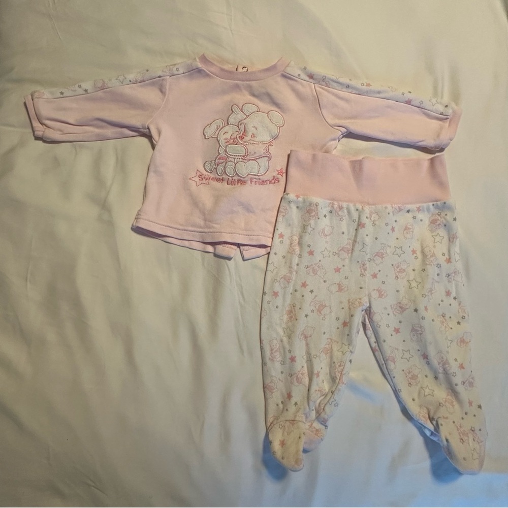 Disney Baby Pink Winnie the Pooh Outfit Set 3-6M